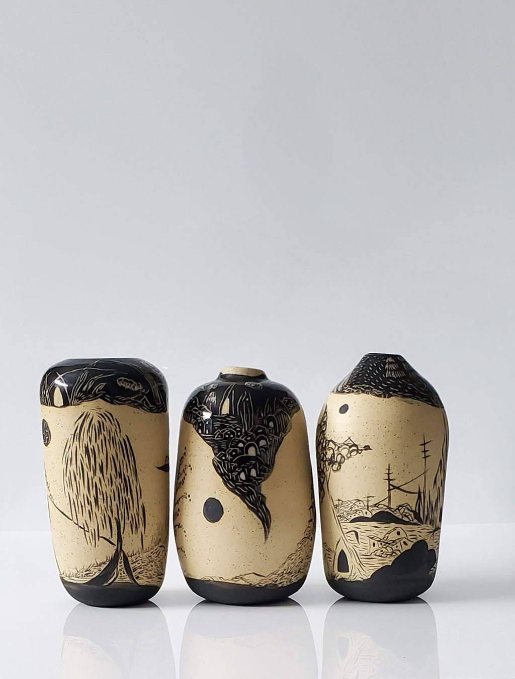 Beautiful Rifts Stoneware Vase 3