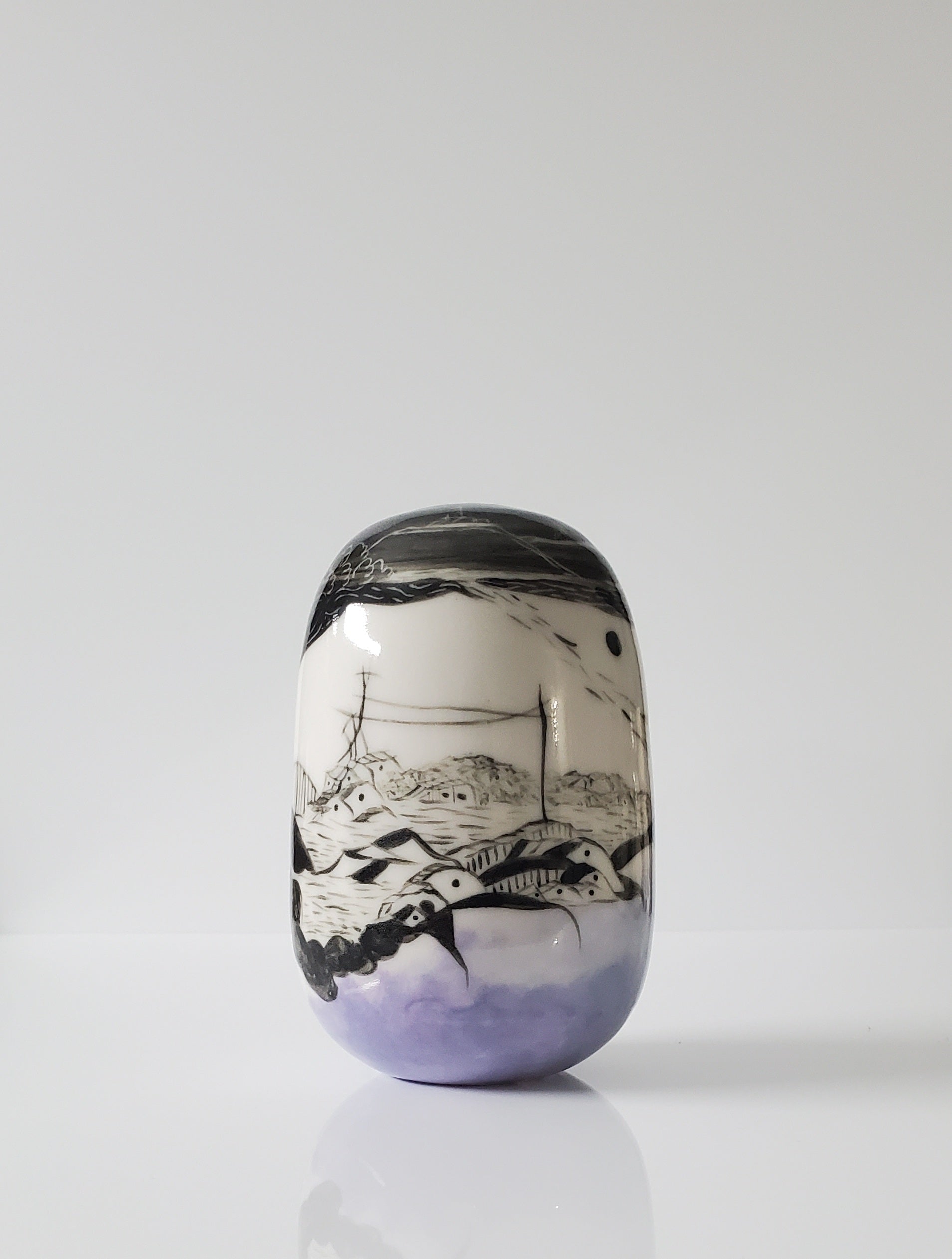 Quiet Wanderings Porcelain Vase 3