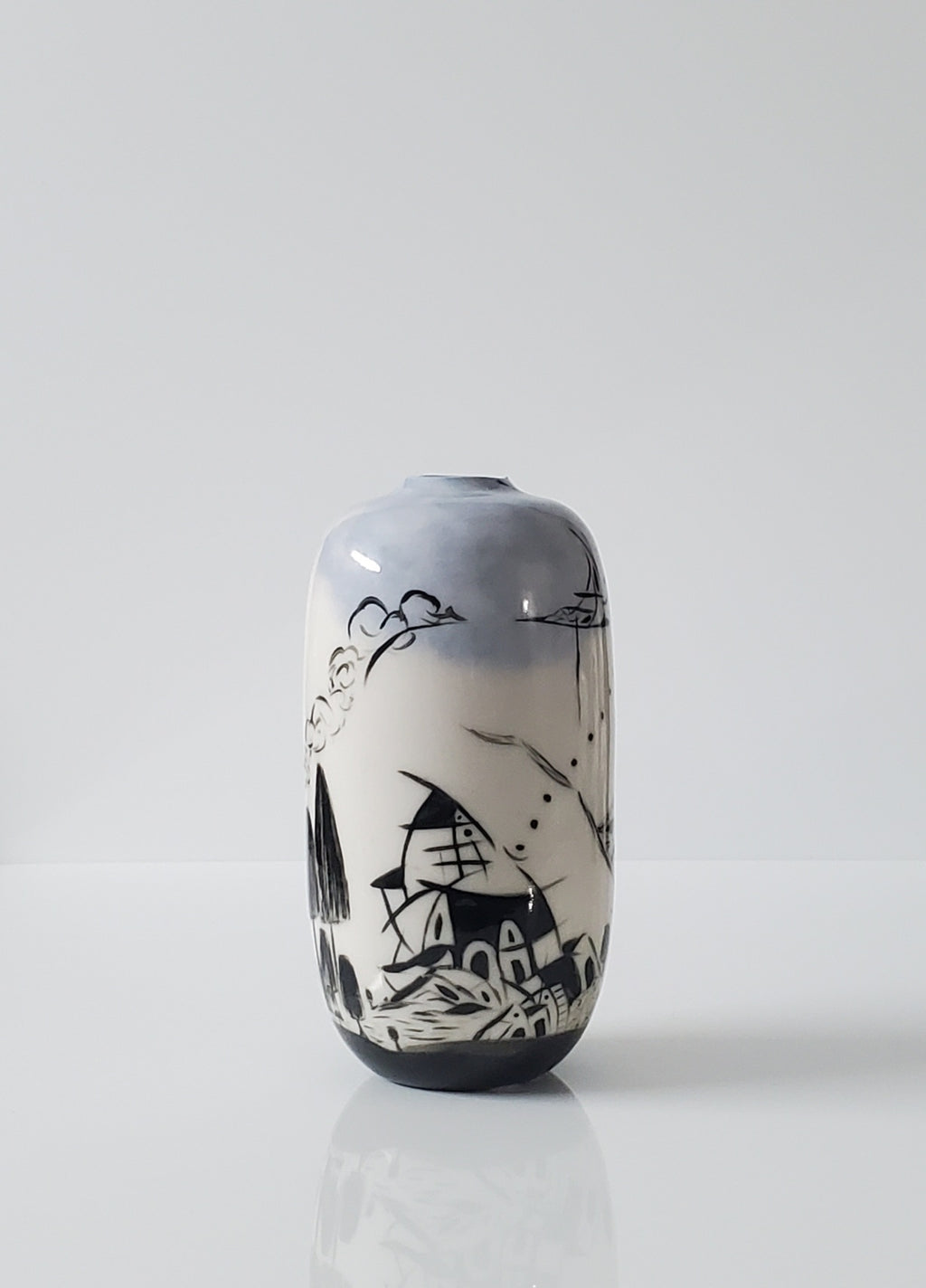 Quiet Wanderings Porcelain Vase 2