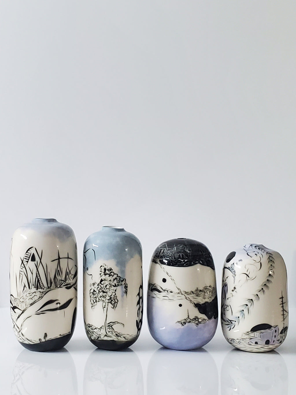 Quiet Wanderings Porcelain Vase 2