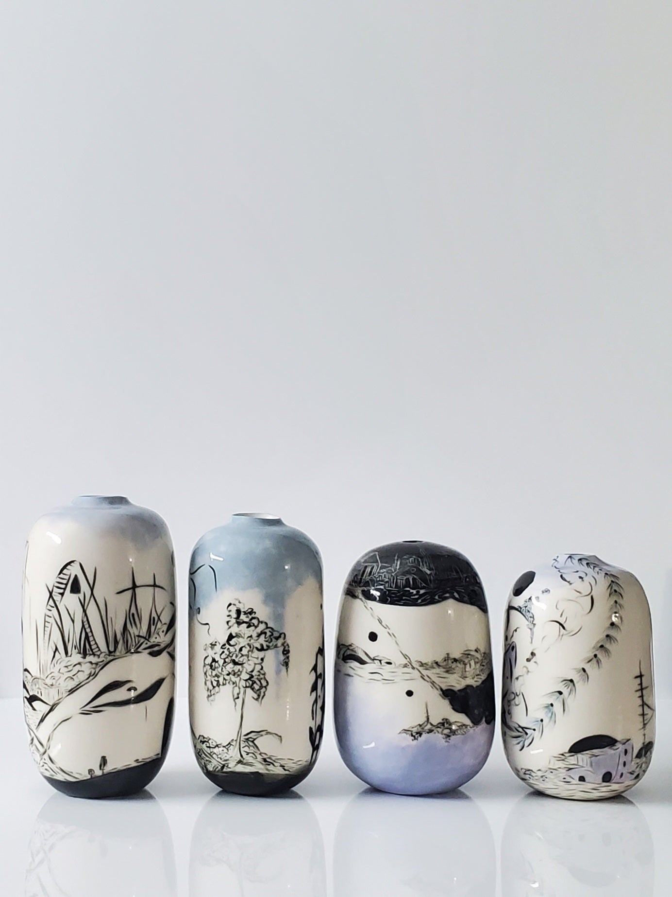 Quiet Wanderings Porcelain Vase 2