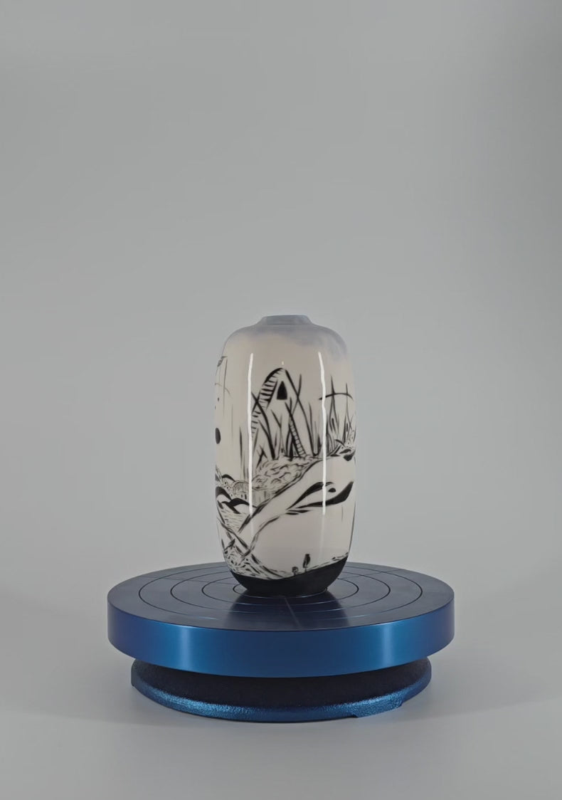 Quiet Wanderings Porcelain Vase 2